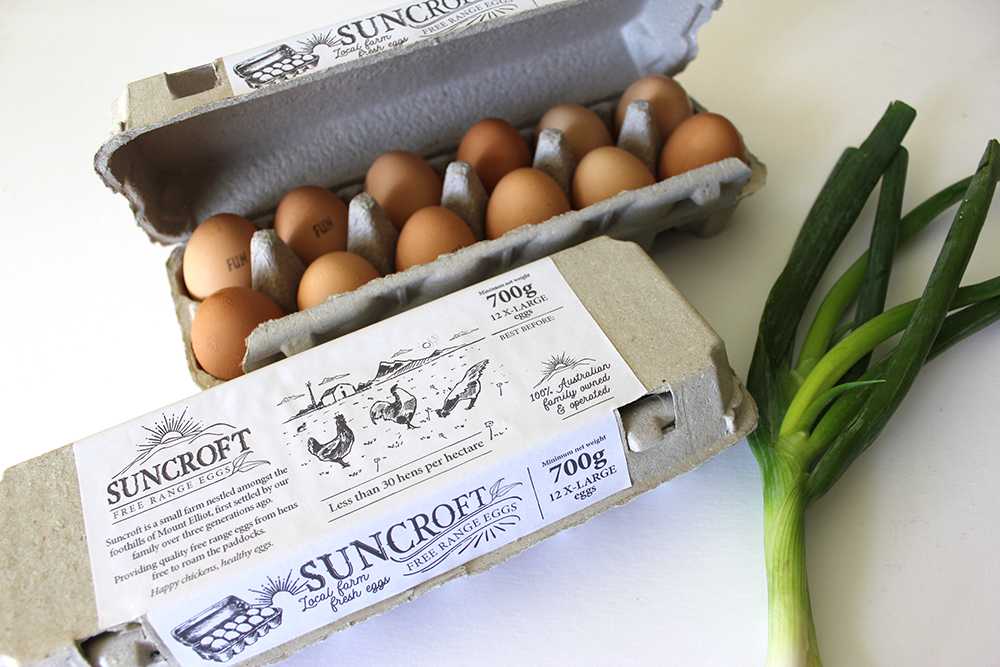 Suncroft Free Range Eggs carton