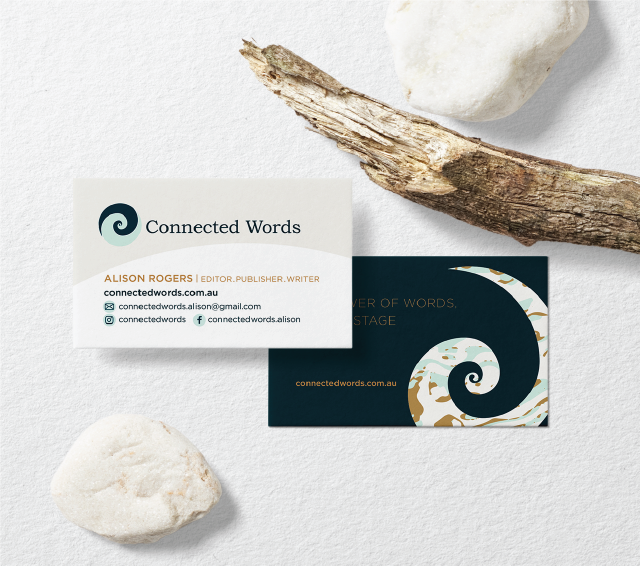 Connected Words business cards