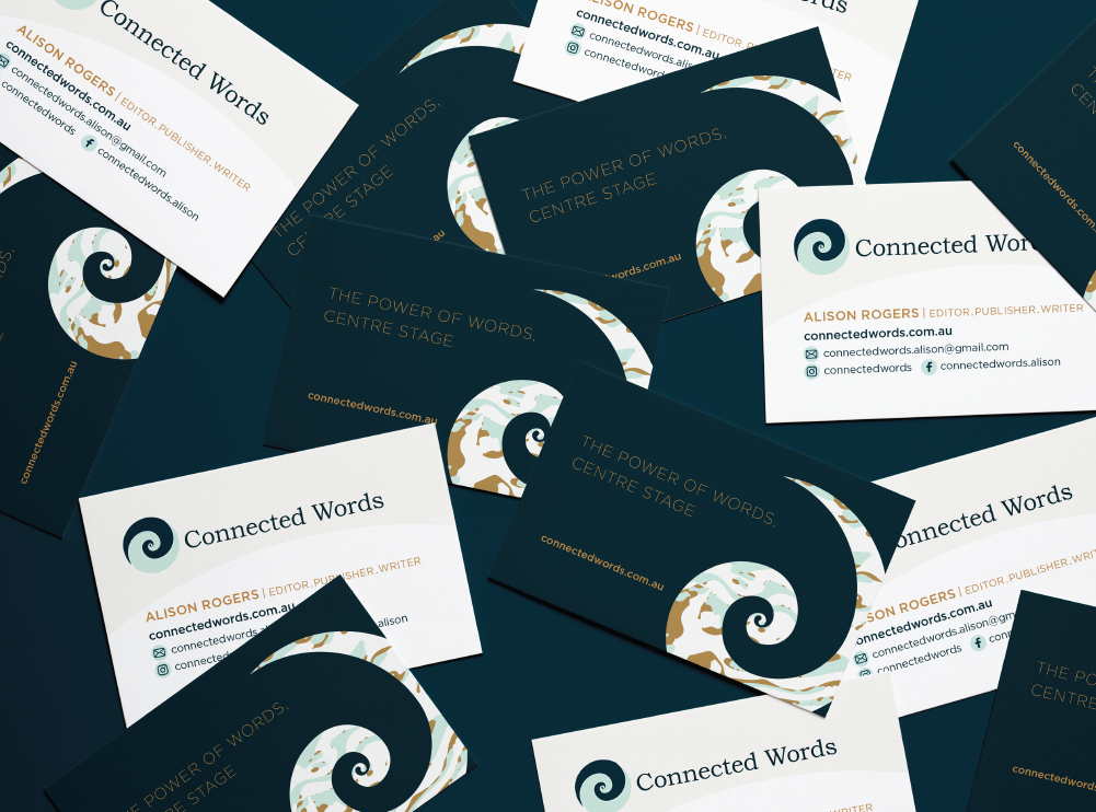 Connected Words business cards